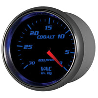 Autometer Cobalt 2-5/8in. / 0-30 IN HG / Mechanical Vacuum Gauge - Burkken Auto Parts