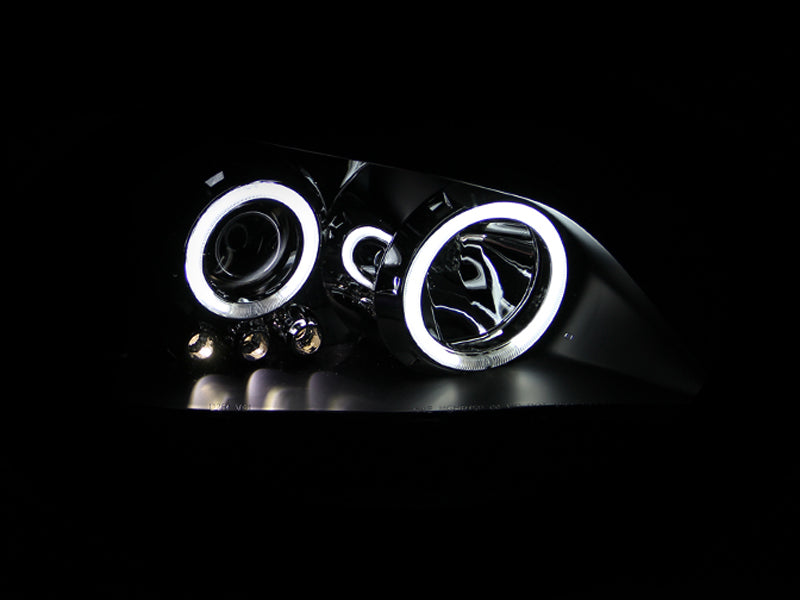 ANZO 2001-2005 Lexus Is300 Projector Headlights w/ Halo Black - Burkken Auto Parts