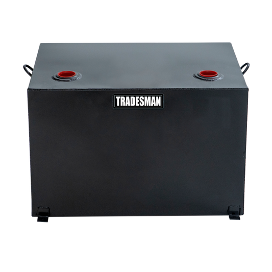 Tradesman Steel Rectangular Liquid Storage Tank - Black - Burkken Auto Parts