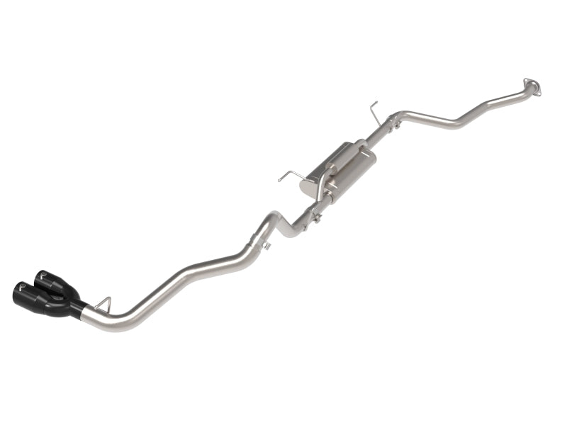 aFe 24-25 Toyota Tacoma L4-2.4L (t) Vulcan Series 2.5in to 3in Cat-Back w/ Black Tip - Burkken Auto Parts
