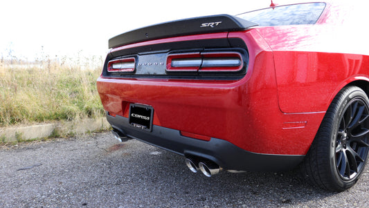 Corsa 2015-2023 Dodge Challenger Hellcat Dual Rear Exit Sport Exhaust w/ 3.5in Polished Tips - Burkken Auto Parts