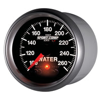 Autometer Sport-Comp II 52.4mm 100-260 Deg F Water Temp Peak & Warn w/ Electronic Control Gauge - Burkken Auto Parts