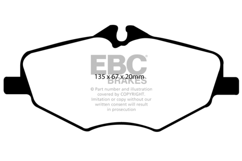 EBC 06-09 Mercedes-Benz E320 3.0 TD Redstuff Front Brake Pads - Burkken Auto Parts