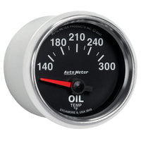 Autometer GS 52mm 140-300 Deg F Short Sweep Electronic Oil Temperature Gauge - Burkken Auto Parts