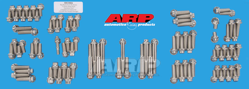 ARP BB Ford FE Series 12pt SS Accessory Kit - Burkken Auto Parts