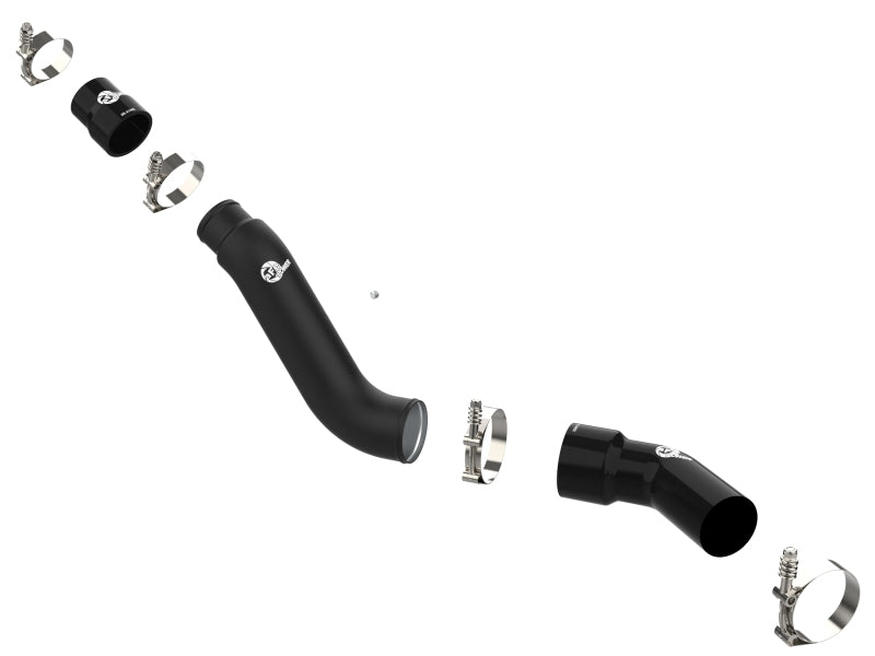 aFe 16-19 RAM 1500 V6 3.0L (TD) BladeRunner 3in Aluminum Hot Charge Pipe - Black - Burkken Auto Parts