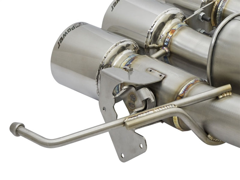 aFe MACHForce XP 3in-2 1/2in Axle Back 304SS Exhaust w/ Polished Tips 14-17 Chevy Corvette V8-6.2L - Burkken Auto Parts