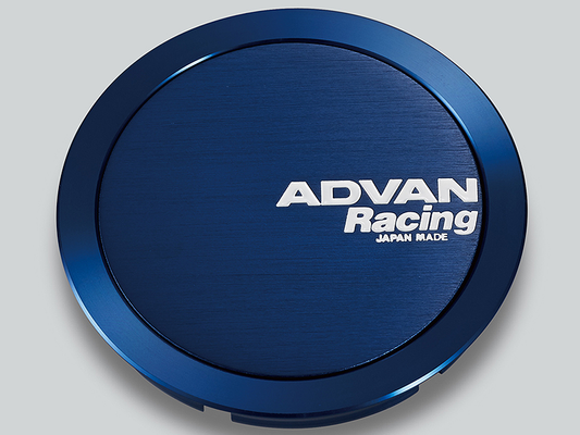Advan 63mm Full Flat Centercap - Blue Anodized - Burkken Auto Parts