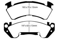 EBC 92-96 Chevrolet Caprice 4.3 Police Redstuff Front Brake Pads - Burkken Auto Parts