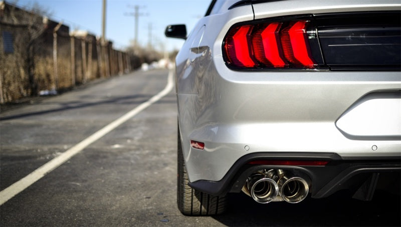Corsa 2018-2023 Ford Mustang GT Fastback 5.0L 3in Sport Axle-Back Exhaust w/ 4in Polished Tips - Burkken Auto Parts