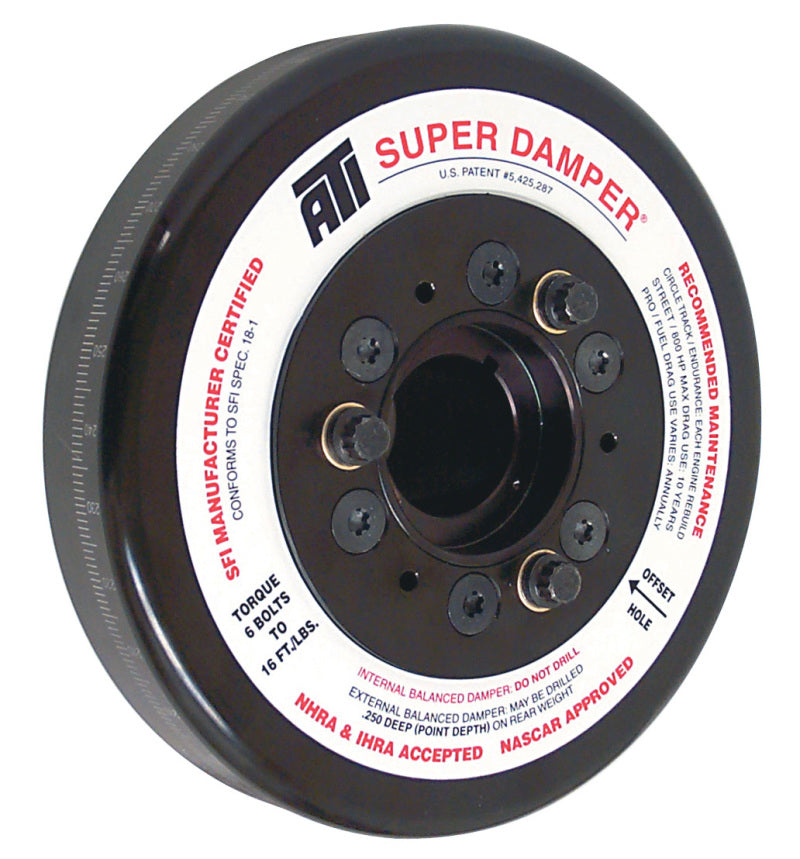 ATI Damper - 8.074in - Steel - Chevy BB - 3 Ring - 1Pc - Burkken Auto Parts