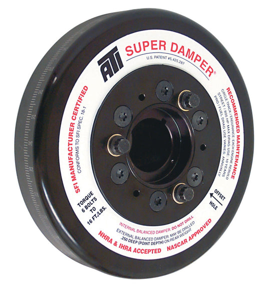 ATI Damper - 8.074in - Steel - Chevy BB - 3 Ring - 1Pc - Burkken Auto Parts
