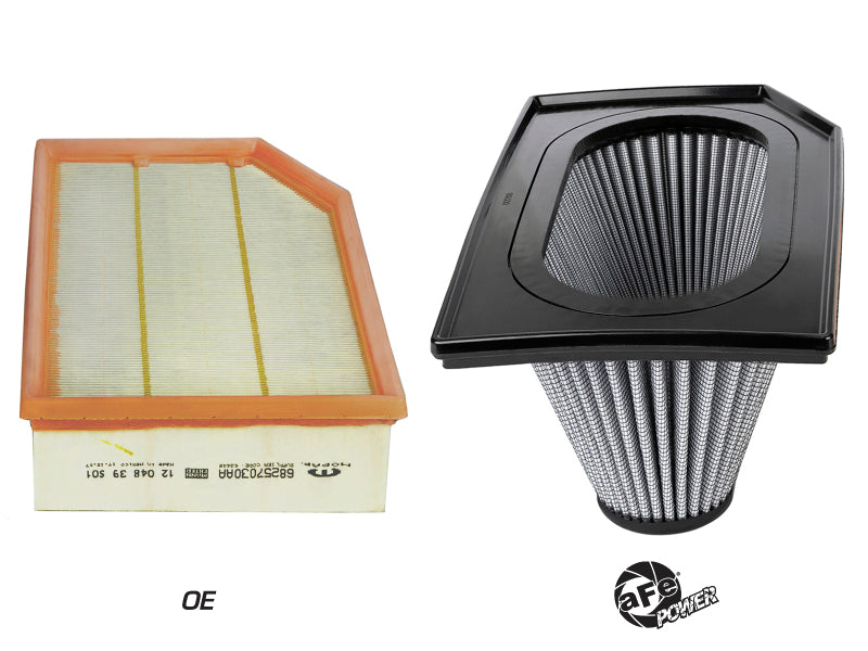 aFe Magnum FLOW PRO DRY S Inverted Air Filter 18-19 Jeep Wrangler (JL) I4-2.0L(t) - Burkken Auto Parts