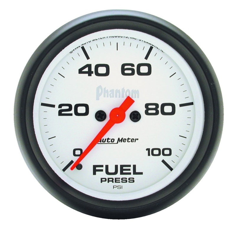 Autometer Phantom 2-5/8in 0-100 PSI Fuel Pressure Gauge - Burkken Auto Parts
