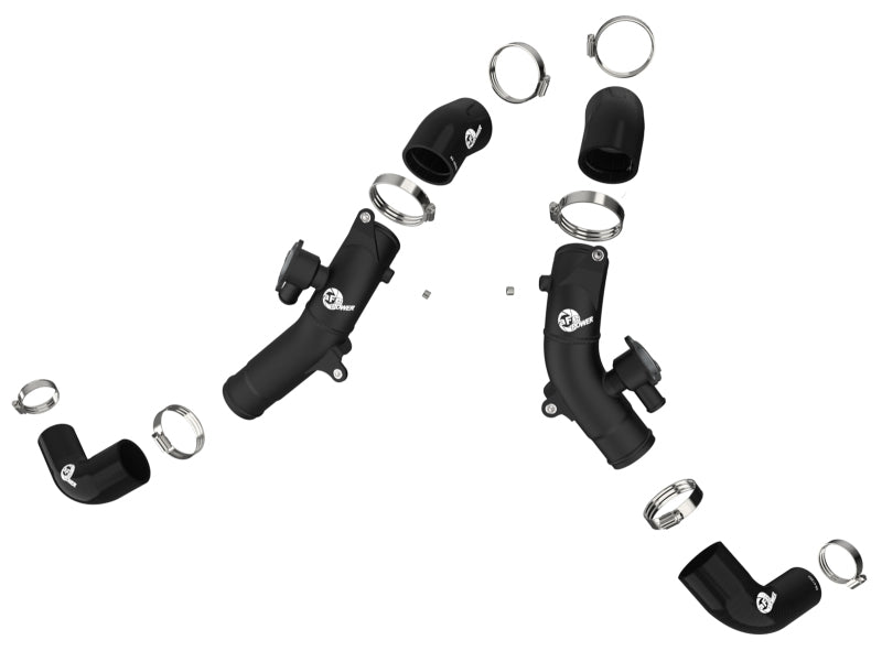 aFe 2022 Toyota Tundra V6-3.5L (tt) BladeRunner 2.5in Aluminum Hot Charge Pipe - Black - Burkken Auto Parts