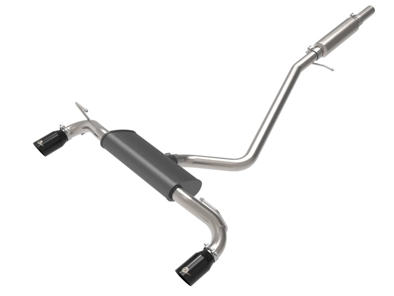 aFe Ford Bronco Sport 21-22 L3-1.5L (t)/L4-2.0L (t) Vulcan Cat-Back Exhaust System- Black Tips - Burkken Auto Parts