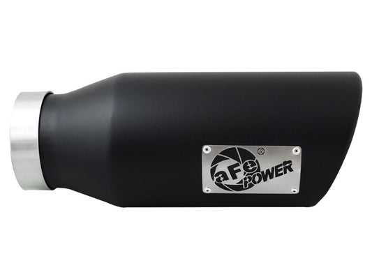 aFe Diesel Exhaust Tip Bolt On Black 4in Inlet x 6in Outlet x 15in