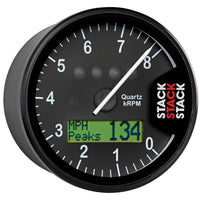 Autometer Stack Display Tachometer 0-8K RPM - Black - Burkken Auto Parts