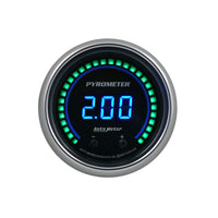 Autometer 52.4mm Black Two Channel 0-2000 Degree Pyrometer (EGT) Cobalt Elite Digital Gauge - Burkken Auto Parts