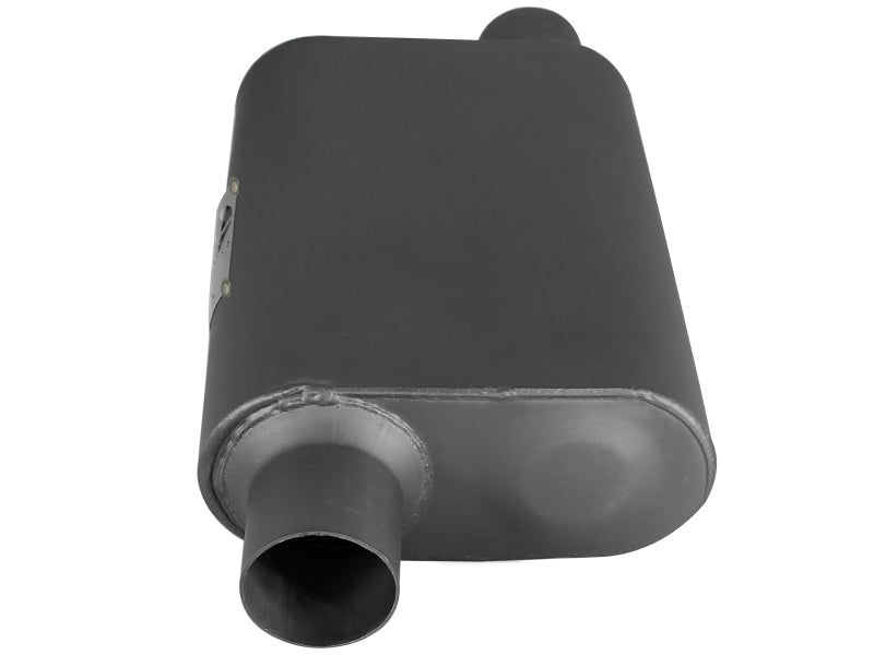aFe Scorpion Replacement Alum Steel Muffler 2-1/2in In/Out Baffled Offset/Offset 13inL x10inW x4inH - Burkken Auto Parts