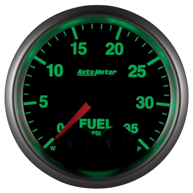 Autometer Elite 2-1/16in 0-35 PSI Fuel Pressure Stepper Motor w/ Peak & Warn - Burkken Auto Parts