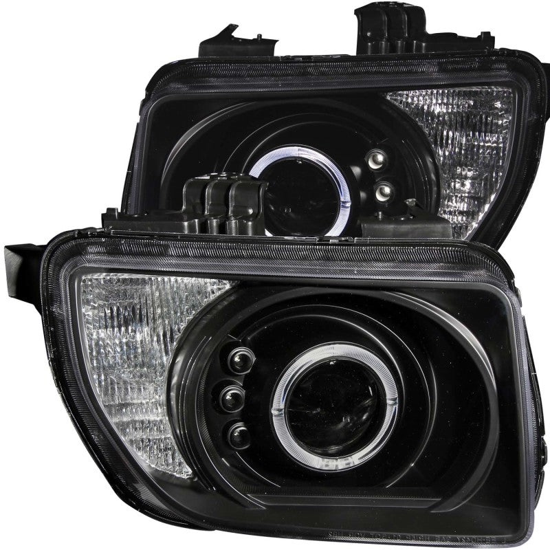 ANZO 2003-2006 Honda Element Projector Headlights w/ Halo Black - Burkken Auto Parts