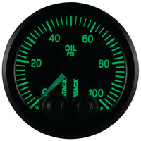 Autometer Stack Instruments Pro Control 52mm 0-100 PSI Oil Pressure Gauge - Black (1/8in NPTF Male) - Burkken Auto Parts
