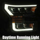 AlphaRex 17-20 Ford Raptor NOVA LED Proj Headlights Plank Style Matte Black w/Activ Light/Seq Signal - Burkken Auto Parts