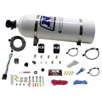 Nitrous Express All GM EFI Single Nozzle Nitrous Kit (35-150HP) w/15lb Bottle - Burkken Auto Parts