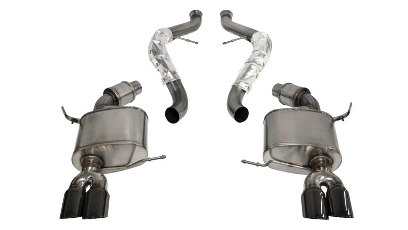 Corsa 2008-2012 BMW M3 Convertible E93 Black Sport Cat-Back Exhaust - Burkken Auto Parts