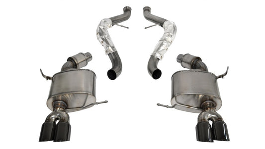 Corsa 2008-2012 BMW M3 Convertible E93 Black Sport Cat-Back Exhaust - Burkken Auto Parts
