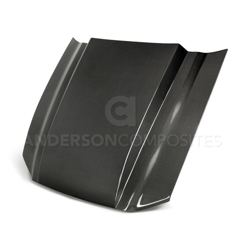 Anderson Composites 10-12 Ford Mustang Type-CJ 3in Carbon Fiber Cowl Hood - Burkken Auto Parts