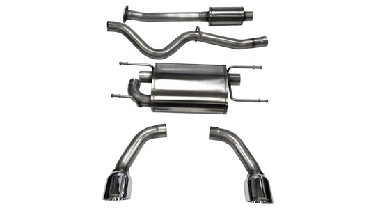 Corsa 2012-2025 Scion FRS / Subaru BRZ Polished Sport Cat-Back Exhaust - Burkken Auto Parts