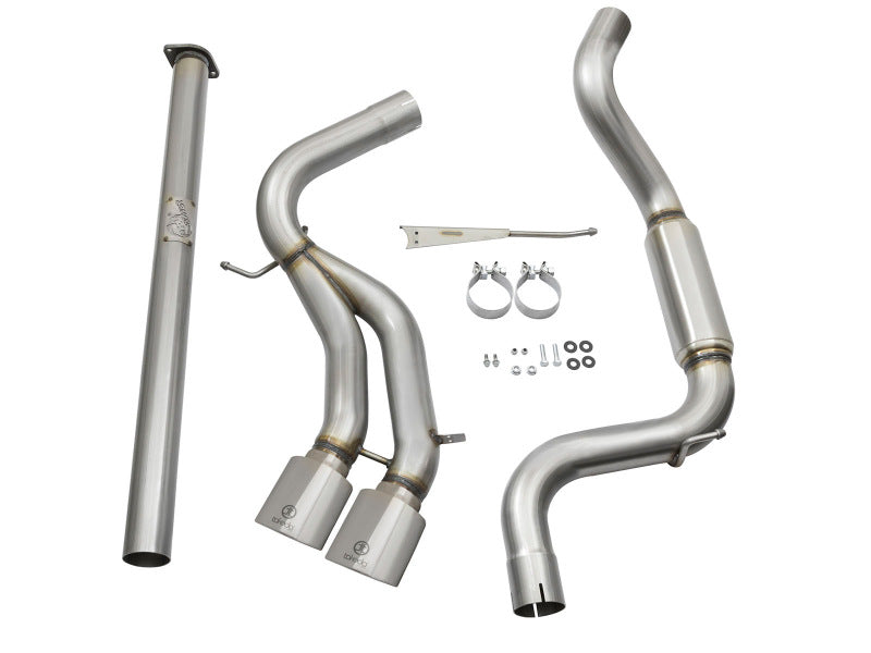aFe POWER Takeda 3in 304 SS Cat-Back Exhaust w/ Polished Tips 13-17 Ford Focus ST L4-2.0L (t) - Burkken Auto Parts