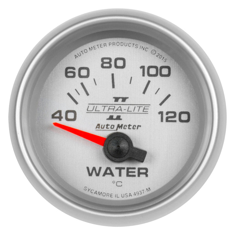 Autometer Ultra-Lite II Gauge Water Temp 2 1/16in 40-120c Electric Ultra-Lite II - Burkken Auto Parts