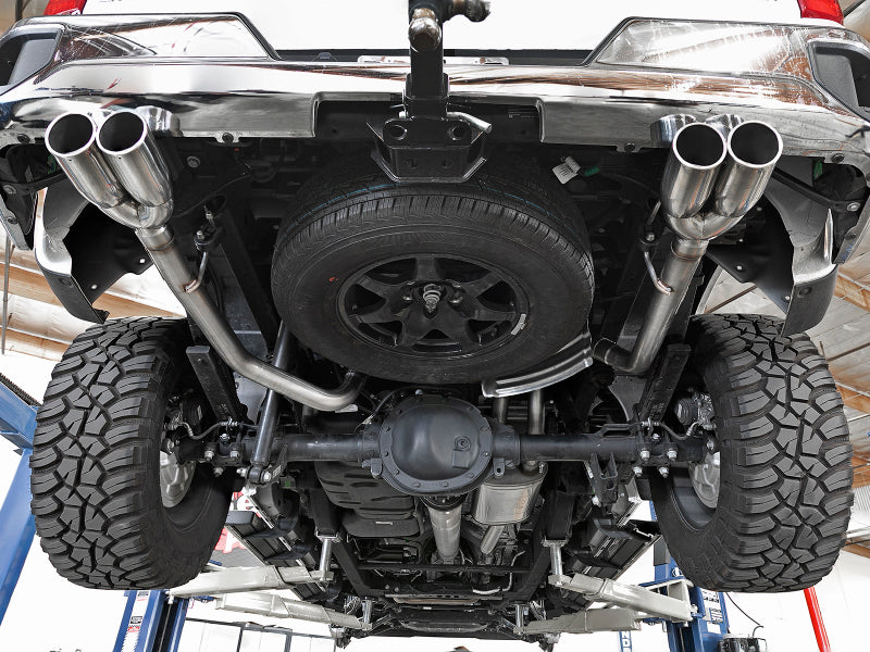 aFe Vulcan Series 3in-2-1/2in 304 SS Cat-Back 2019 GM Silverado 1500 V8-5.3L w/ Polished Tips - Burkken Auto Parts