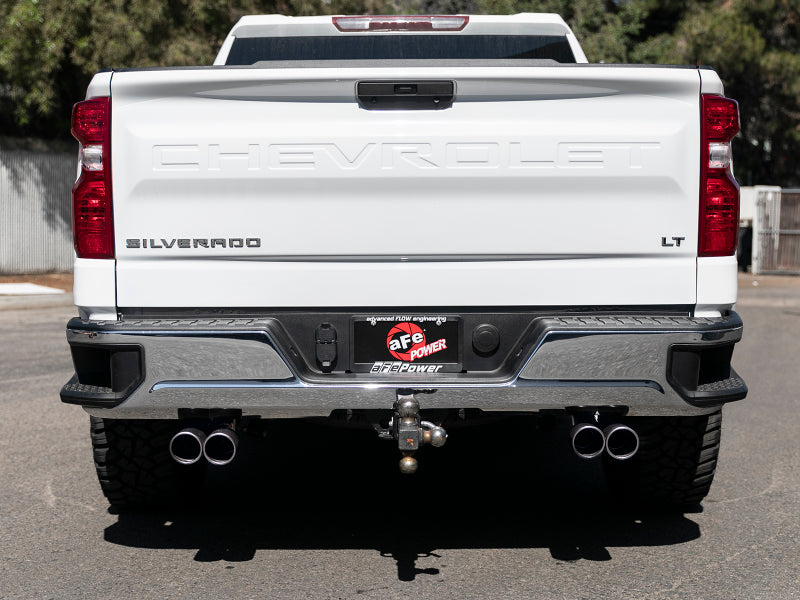 aFe Vulcan Series 3in-2-1/2in 304 SS Cat-Back 2019 GM Silverado / Sierra 1500 V8-5.3L w/ Black Tips - Burkken Auto Parts