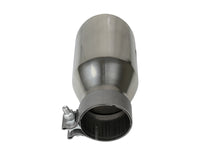 aFe MACH Force-Xp Univ 304 SS Double-Wall Clamp-On Exhaust Tip - Polished - 3in Inlet - 4.5in Outlet - Burkken Auto Parts