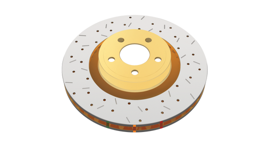 DBA Toyota Camry Series ASV70R/AXVH71R/GSV70R Front Slotted 4000 Series Drilled/Slotted Rotor