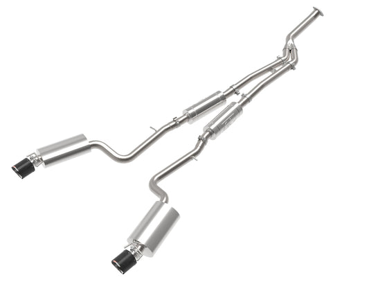 aFe POWER Takeda 16-17 Lexus IS200t L4-2.0L (t) 2.5in-3in 304 SS CB Exhaust - Carbon Fiber - Burkken Auto Parts