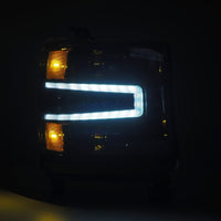 AlphaRex 16-18 Chevy 1500HD LUXX LED Proj Headlights Alpha-BK w/Seq Atv Lgt / SeqSig (Req PN 810023) - Burkken Auto Parts