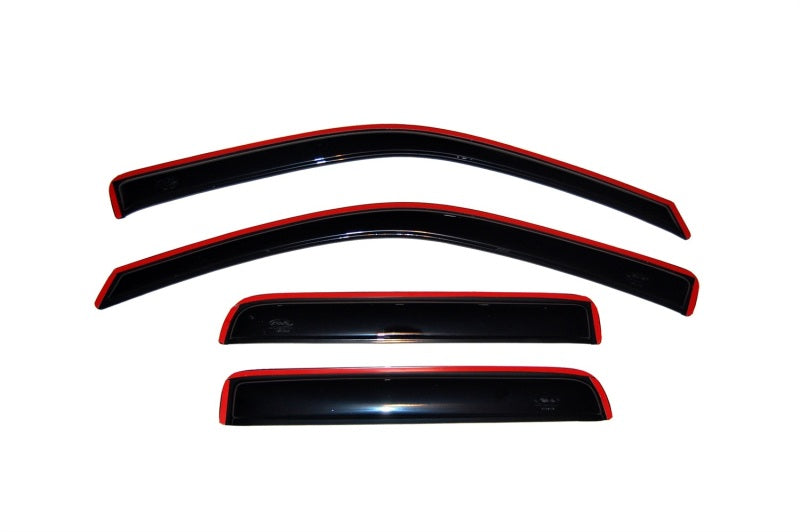 AVS 04-12 Chevy Colorado Crew Cab Ventvisor In-Channel Front & Rear Window Deflectors 4pc - Smoke - Burkken Auto Parts