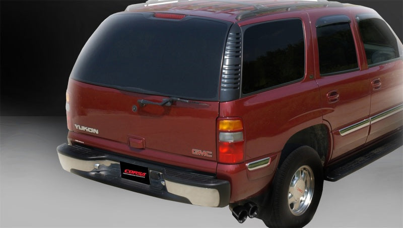 Corsa 2001-2006 Chevrolet Tahoe 5.3L V8 3in Cat-Back Single Side w Twin 4in Black Pro-Series Tips - Burkken Auto Parts