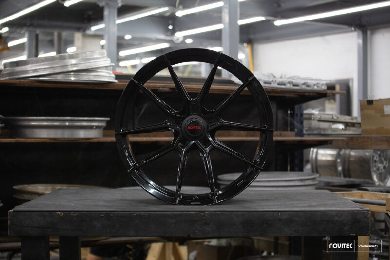 Vossen x Novitec NF10 21x12in - 5x114.3 BP - ET20 - Gloss Black Ferrari SF90 Rear Wheel
