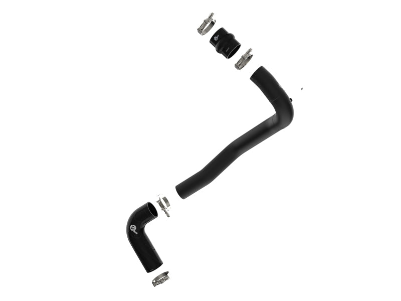 afe 08-10 Ford Trucks V8-6.4L (td) BladeRunner 3 IN Aluminum Hot Charge Pipe - Black - Burkken Auto Parts