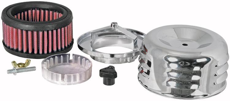 K&N Lvrd 2-3/16in Or 2-5/18in Flg. 4in Top (1) - Burkken Auto Parts