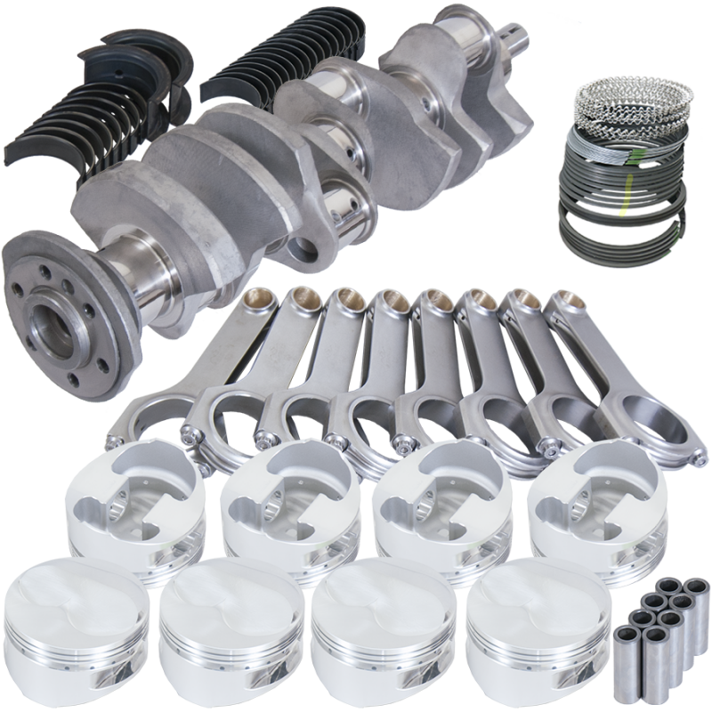Eagle Chevy 400 3.875in Crank 6.000in H-Beam Stroker Rods -10.8cc 4.125in Pistons Rotating Assembly - Burkken Auto Parts