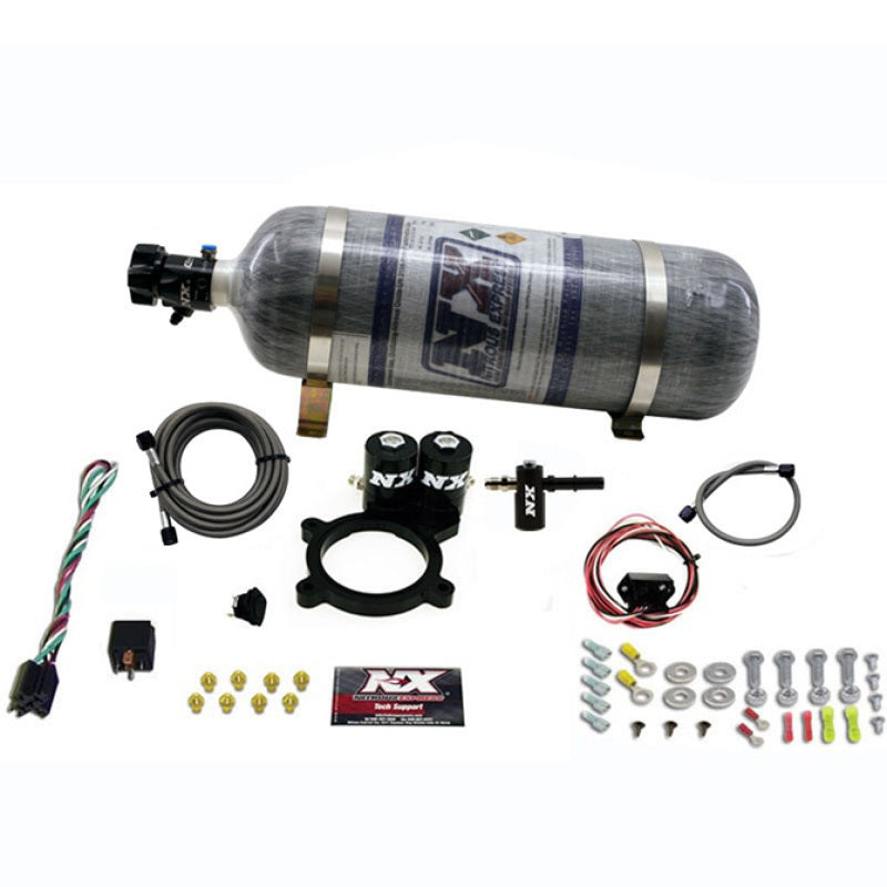 Nitrous Express 2014+ GM 5.3L Truck Nitrous Plate Kit (50-250HP) w/Composite Bottle - Burkken Auto Parts