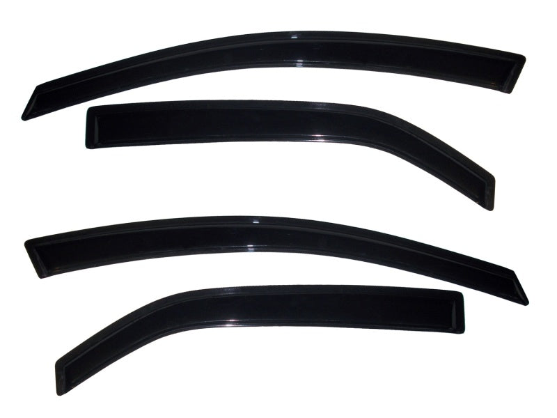 AVS 10-12 Kia Forte Ventvisor Outside Mount Window Deflectors 4pc - Smoke - Burkken Auto Parts