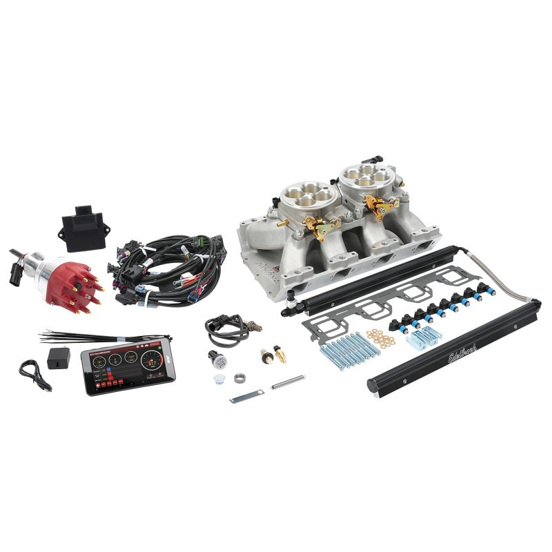 Edelbrock Pro Flo 4 EFI System Seq Port Chrysler Gen II Hemi 426-572 950 Max HP 60lb/hr Satin Finish - Burkken Auto Parts